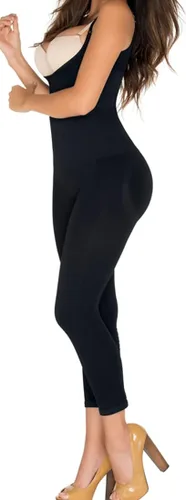 Vista 3 de The Best Faja Faja - Body fresco y ligero moldeador de cuerpo entero con busto abierto, capri Fajas reductoras y Moldeadoras Colo