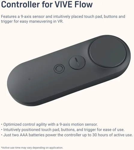 Vista 10 de HTC Auriculares de realidad virtual Vive Flow con controlador