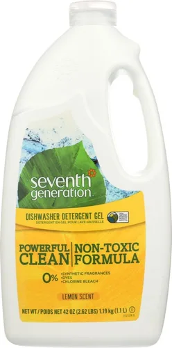 Vista 7 de Gel de lavavajillas automático Seventh Generation Free and Clear, 42 onzas - 6 por caja.