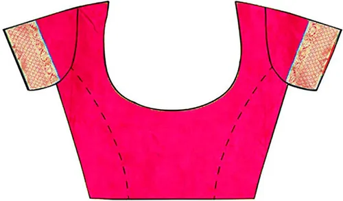 Vista 4 de Chandrakala Banarasi - Sari para mujer con blusa sin costuras (1080)