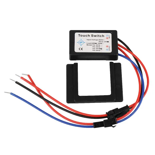 Vista 7 de DC12-24V On/Off espejo de baño aislado interruptor táctil TQ-301K para lámpara ligera