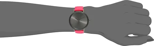 Vista 2 de Nixon Reloj Kensington de acero inoxidable con correa de cuero para mujer