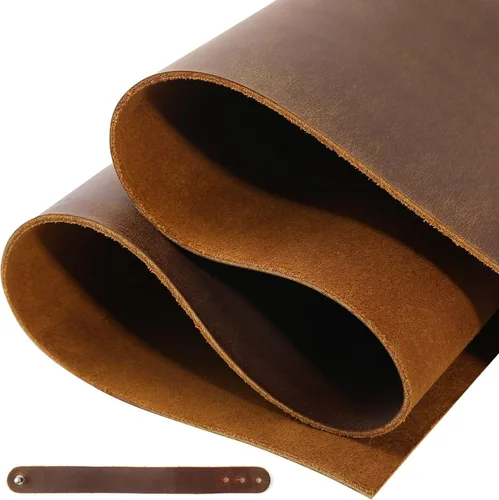 Vista 8 de RingSun Hojas de cuero genuino para manualidades (0.079 pulgadas), cuero de grano completo para costura de herramientas (6 x 12 pulgadas, negro)