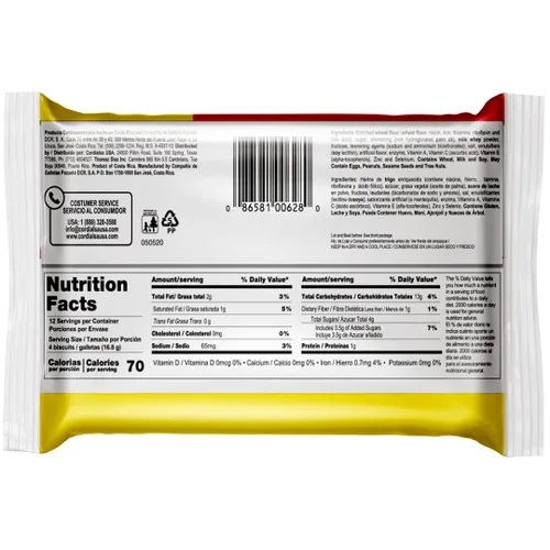 Vista 2 de María Pozuelo, Galletas originales, 8.89 oz (paquete de 3) Paquetes de aperitivos individuales