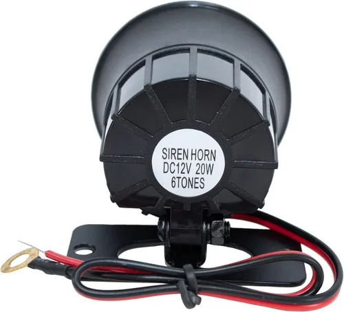Vista 3 de SCYTEK 120 DB 6 Tonos Mini Sirena Fuerte Bocina 12 Voltios Universal 20W