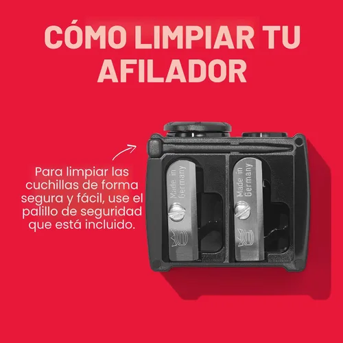 Vista 5 de Revlon Sacapuntas Universal, Sacapuntas de Maquillaje para Lápices de Maquillaje de Madera y Plástico, Se Adapta a Lápices Pequeños y Grandes
