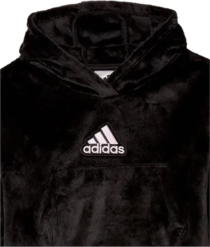 Vista 4 de adidas Conjunto ajustado de 2 piezas de forro polar sedoso con capucha para niñas