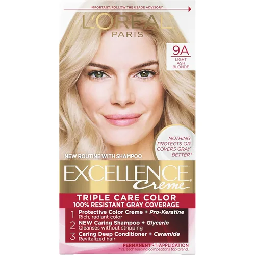 Vista 53 de L'Oreal Paris Excellence Crème Tinte Permanente para el Cabello, Color de Cabello de Triple Cuidado con Complejo Pro-Keratina para una Cobertura