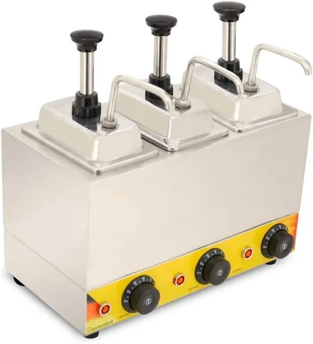 Vista 3 de Calentador de salsa de chocolate con dispensador de masa de salsa de queso (110 V)