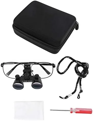 Vista 2 de Lupes 2.5X 1,378.0 ft m binocular óptica gafas marco metal lupa
