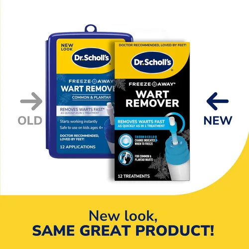 Vista 2 de Removedor de verrugas Dr. Scholl's Freeze Away para manos y pies, 12 unidades – Elimina verrugas rápidamente en tan solo 1 tratamiento, tratamiento