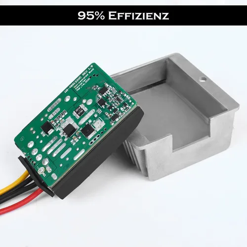 Vista 3 de Reductor de voltaje de 48V a 12V 10A 120W, convertidor DC-DC para carrito de golf, regulador de voltaje reductor IP68 impermeable con fusible