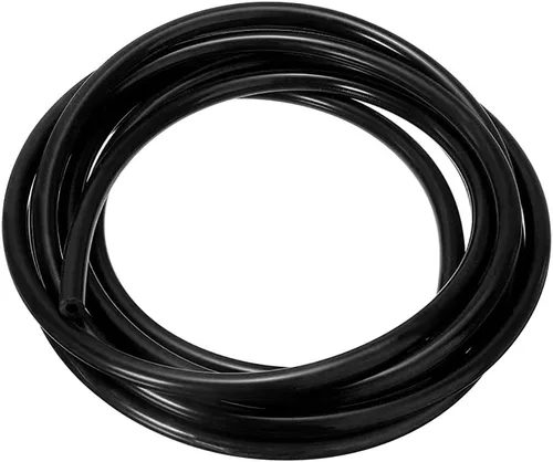 Vista 7 de tubo de silicona de 1" DI x 1-1/4" DE, negro, grado alimenticio, manguera de silicona pura de alta temperatura, tubo de silicona para transferencia