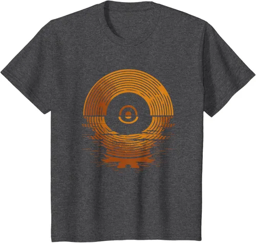 Vista 33 de Vinyl LP Records - Camiseta de vinilo Sunset Negro