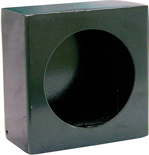 Vista 9 de Jalón LB6123 de luz redonda dual de Buyers Products, acero con recubrimiento en polvo negro, diseñado para luces DOT redondas de 4 pulgadas, mide 3