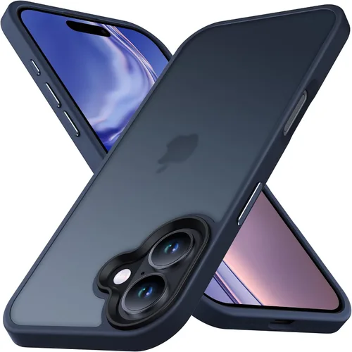 Vista 46 de Anqrp Funda diseñada para iPhone 11 azul [compatible con carga inalámbrica], [tacto sedoso] Funda delgada de silicona suave antiarañazos para iPhone