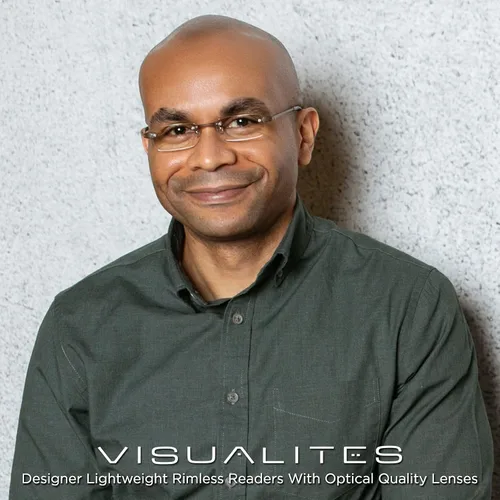 Vista 8 de Visualites Gafas de lectura ligeras sin montura para hombres y mujeres - Modelo - VIS 1 Rosa