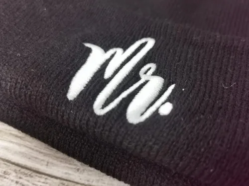 Vista 3 de Hepandy Gorros de punto Mr and Mrs para hombre y mujer
