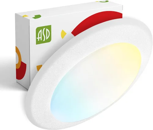 Vista 27 de ASD Paquete de 6 luces LED de disco de 4 pulgadas, 10 W 5CCT 2700K-5000K 685LM CRI90+, lámpara de techo regulable, disco de montaje en superficie