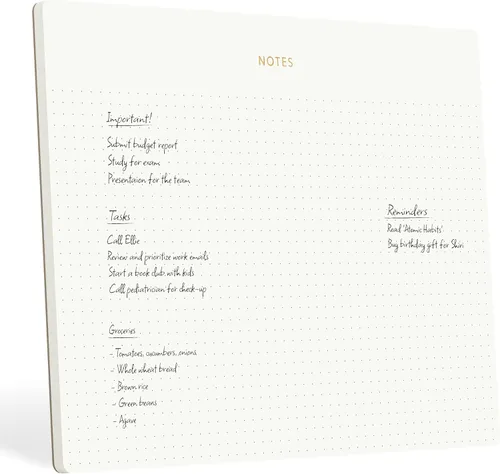 Vista 10 de Pinesman - Elegantes blocs de notas de escritorio para profesionales, blocs de notas para ejecutivos, minimalistas, con foil dorado, diseño
