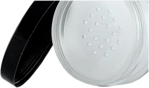 Vista 3 de Contenedor de plástico para polvo compacto, 2 piezas para 1.8 libras y 1.7 onzas, envase para maquillaje cosmético con tapa de rosca