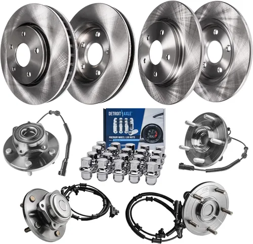 Vista 40 de Detroit Axle - Rotores de freno para Nissan NV2500 NV3500 NV1500 NV1500 2012-2021, repuesto de rotores de freno de disco: rotor delantero de 14.17