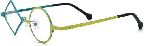 Vista 8 de FONEX Gafas de titanio coloridas Marco Hombres Izquierdo Redondo Derecho Cuadrado Gafas Ópticas Mujeres F85747