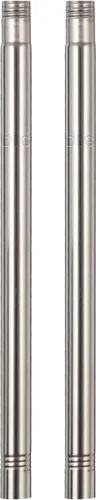 Vista 3 de DIIG Barra de extensión de acero inoxidable de 1 pie para varilla de 1 pulgada de diámetro, adecuada para extensión de asta de bandera de empalme