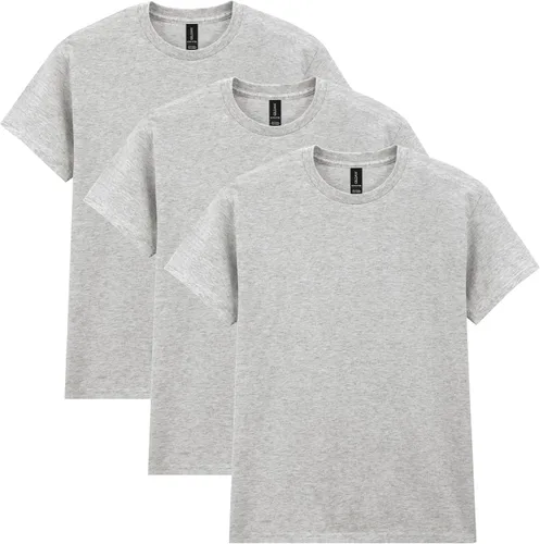 Vista 46 de Gildan Camiseta de algodón pesado para adultos, estilo G5000, paquete múltiple Gris ceniza (paquete de 2)