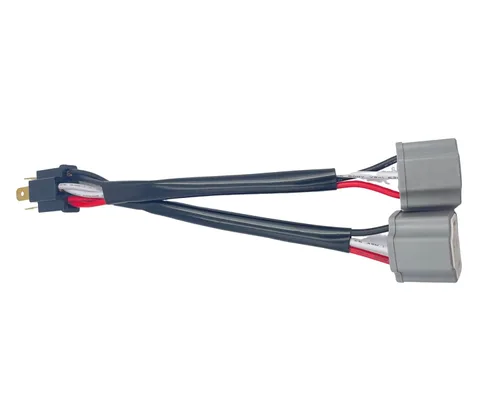 Vista 2 de 2 unidades de un macho a dos hembras 9003 H4 LED arnés de cableado adaptador de enchufe de 2 vías cables divisores para coche automotriz camión