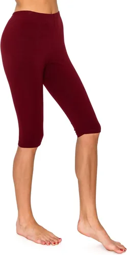 Vista 48 de Leggings Depot NCL27 pantalones capri para yoga de algodón premium suave Negro