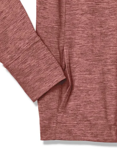Vista 7 de Tienda Essentials Sudadera con capucha para mujer Brushed Tech Stretch Popover (disponible en tallas extragrandes)