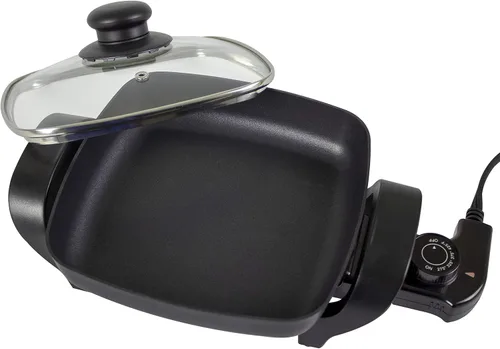 Vista 3 de NESCO ES-08 - Sartén eléctrica, color negro, 8 pulgadas, 800 vatios