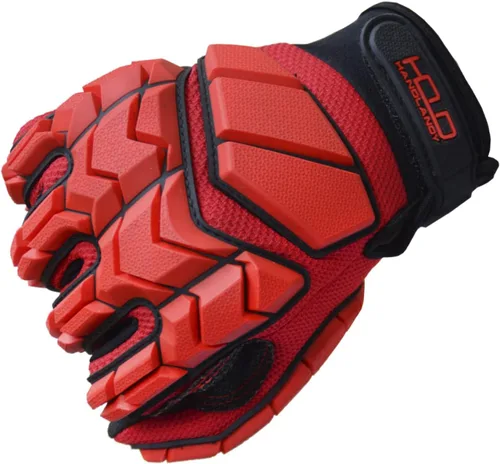 Vista 6 de AIGEVTURE Guantes de trabajo anti vibración para hombre, guantes mecánicos de impacto reductor TPR, guantes de seguridad con dedos y palma