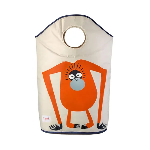 Vista 2 de Cesta para ropa sucia por 3 Sprouts, Orangutan