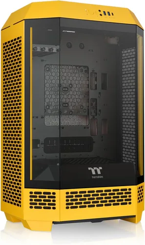 Vista 25 de Thermaltake Carcasa micro ATX negra Tower 300; ventilador CT de 0.079 x 5.512 in incluido; soporta radiador de hasta 16.535 in; kit de soporte