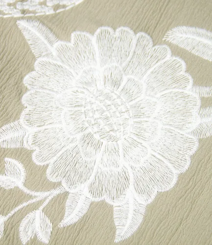 Vista 6 de Modegal Chaleco de lino floral para mujer, Y2K, sin mangas, ligero, bordado