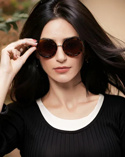 Vista 21 de JOOX Gafas de sol redondas polarizadas retro para mujer, gafas de sol vintage de gran tamaño con lente de protección UV 100%