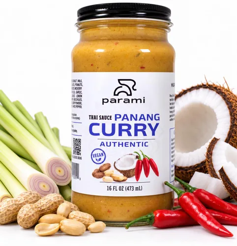 Vista 15 de Parami Salsa de curry tailandés tamaño 16 onzas (sin gluten, sin lácteos, sin nueces) (paquete de 1, verde)