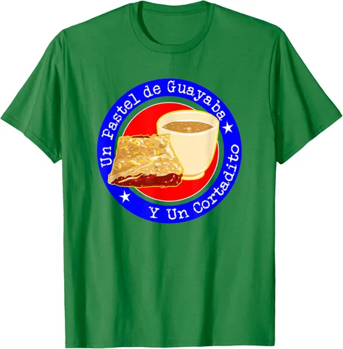 Vista 4 de Divertido desayuno cubano café guayaba guayaba café camiseta Negro