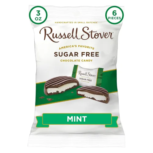 Vista 15 de Rusell Stover - Dulces de chocolate con leche sin azúcar y con sabor a maní, caramelo y turrón (paquete de 10 bolsas de 3 oz)