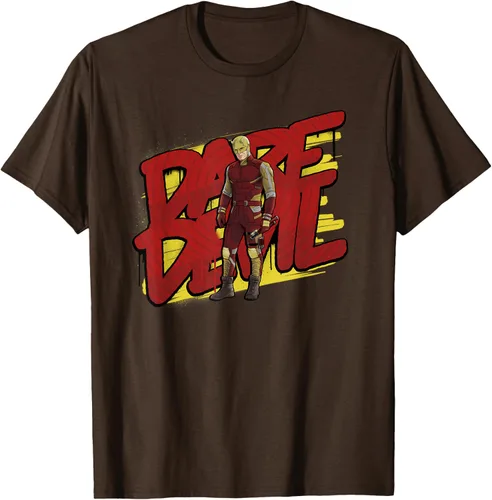 Vista 6 de Marvel Daredevil - Traje amarillo y rojo She-Hulk Disney+ camiseta, Negro