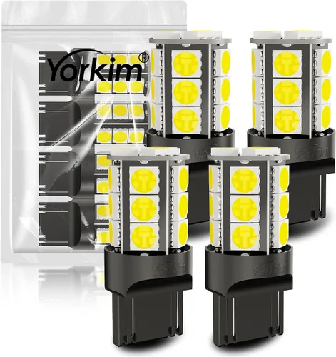 Vista 11 de Yorkim - Bombilla LED 194 ámbar, libre de error Canbus, 3-SMD 2835, T10 ámbar para interior, para luz de techo, mapa, puerta, cortesía, matrícula