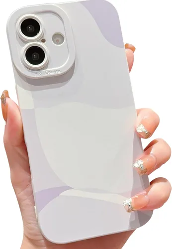 Vista 8 de Funda compatible con iPhone XR de 6.1 pulgadas, bonita funda protectora de lente de cámara completa, delgada, suave, a prueba de golpes, para Blanco