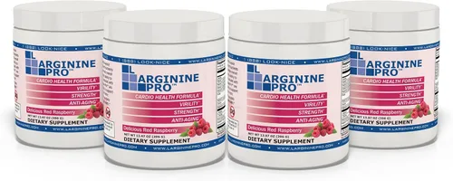 Vista 8 de L-ARGININE PRO Suplemento en polvo 30 paquetes de una sola porción tamaño de viaje 5,500 mg de L-arginina más 1,100 mg de L-citrulina, frambuesa