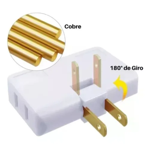 Adaptador De Toma Corriente 3 Salidas de Quality Tienda