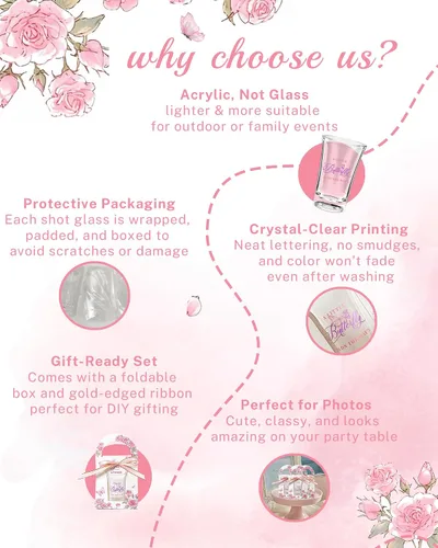 Vista 3 de Regalitos para Baby Shower para Invitados - 50 Juegos Temática de Mariposa Baby Shower una Pequeña Mariposa Está en Camino Vasos de Chupito y Cajas