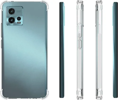 Vista 2 de USTIYA Funda para Motorola Moto G72 4G Clear TPU Cuatro Esquinas Cubierta Protectora Transparente Suave Funda