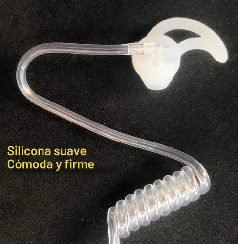 Vista 3 de Molde de oreja de aleta de silicona para auricular de radio bidireccional, repuesto de molde de oreja, puntas de auriculares para auricular