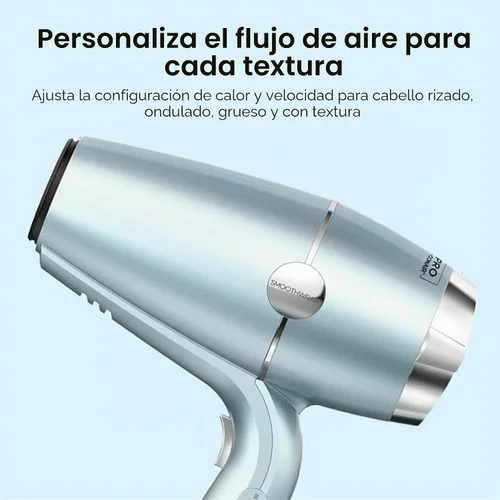 Vista 6 de INFINITI PRO CONAIR SmoothWrap Secador de Cabello, Secador con Accesorios Difusor y Concentrador, Tecnología Avanzada de Plasma y Cerámica para Menta